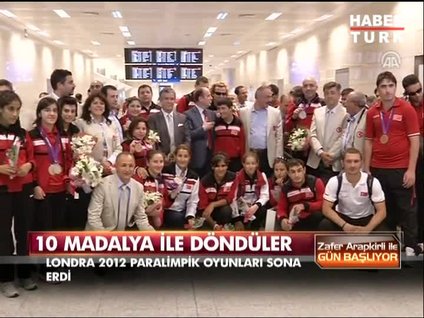 10 madalyayla döndüler!