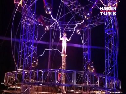 David Blaine'den muhteşem gösteri!