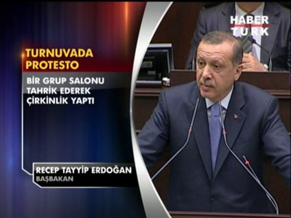 Turnuvadaki protesto