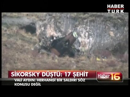 Siirt'te askeri helikopter düştü: 17 asker şehit