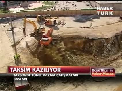 Taksim kazılırken nasıl?