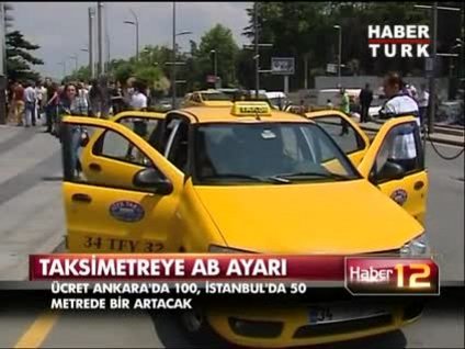 Taksimetrede yenilik