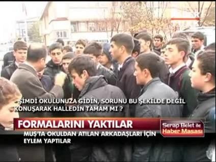 Formalarını yaktılar