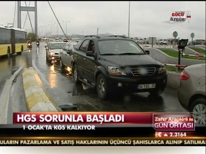 HGS sorunla başladı!