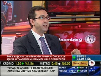 İMKB Başkanı, Bloomberg HT'de!