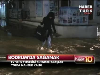 Bodrum göle döndü!
