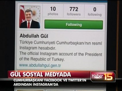 Gül artık İnstagram'da!