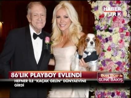 86 yaşındaki "Playboy" dünya evinde