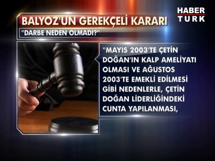 İşte Balyoz'un gerekçeli kararları!