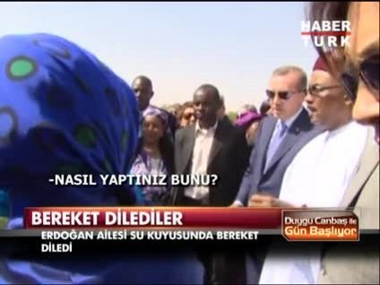 Su kuyusundan bereket diledi