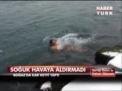 Kışın ortasında deniz keyfi!