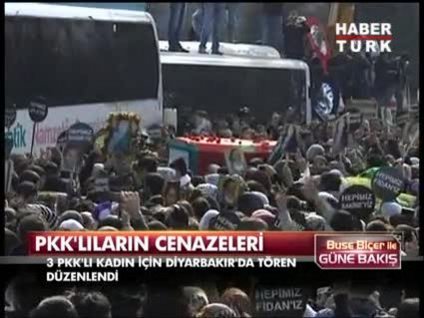 PKK'lılara cenaze töreni