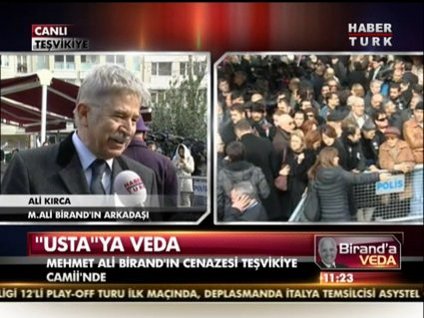 Ali Kırca, Birand'ın cenazesinde!