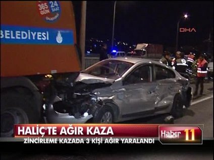 Haliç Köprüsü'nde ağır kaza!