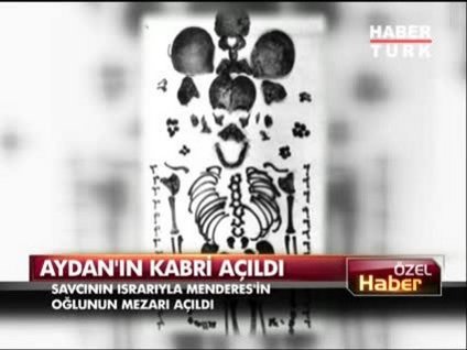 Menderes'in çocuğunu mezarlıktan çıkardılar!