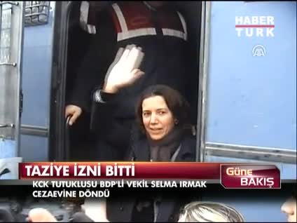 Taziye izni doldu, istikamet yine cezaevi