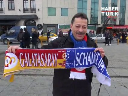 Schalke taraftarı Taksim'de!