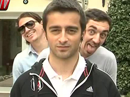 Beşiktaş'ın futbolcularından muhabire canlı yayın şakası