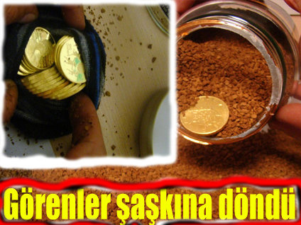Kahve kavanozlarından 4 kilo altın çıktı