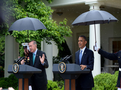 Beyaz Saray'da yağmur bereketi!