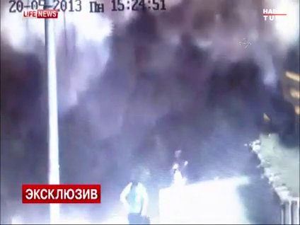 Patlama anı güvenlik kamerasında!