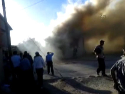 Dizi setinde patlama!