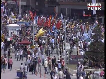 Sendikalar Taksim'e ulaştı!