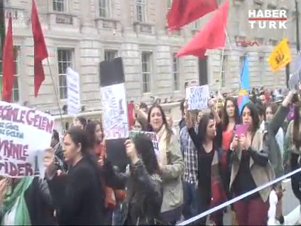 Londra'da Gezi eylemlerine destek