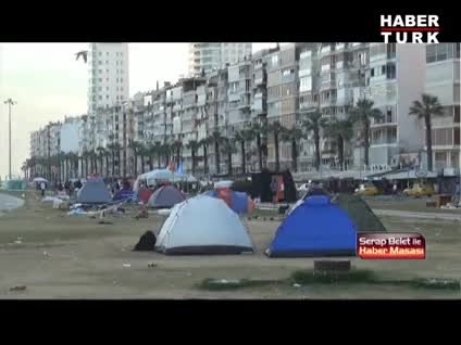 İzmir ve Mersin'deki "Gezi" çadırları kaldırıldı