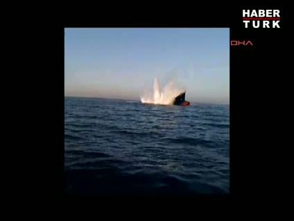 Kargo gemisi böyle battı