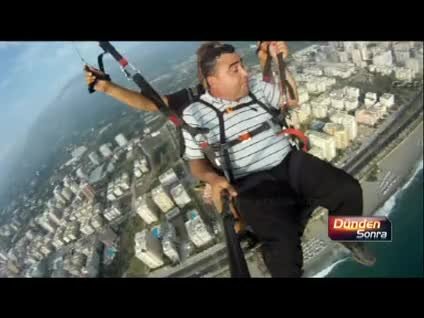 Hem korktu hem uçtu