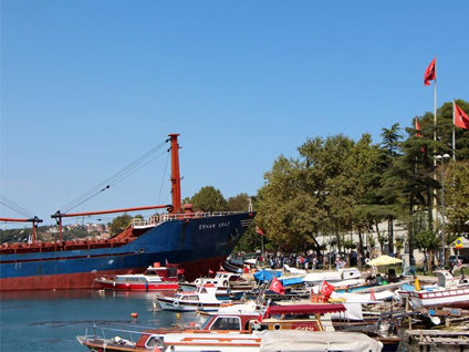 Beykoz'da gemi kazası