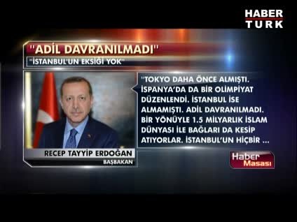 "Adil davranılmadı"