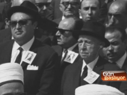 Demirel ve İnönü Cemal Gürsel'in cenazesinde