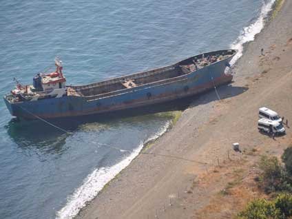 Hacizden kaçayım derken koskoca gemiyi bakın ne hale getirdiler?