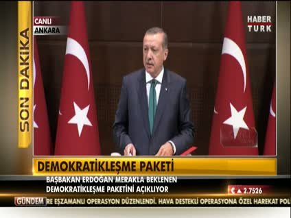 Demokratikleşme Paketi açıklanıyor