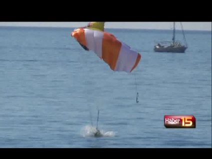 Paraşütçünün düşme anı kayıtlarda