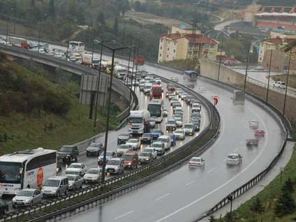 TEM trafiğinden canlı yayın