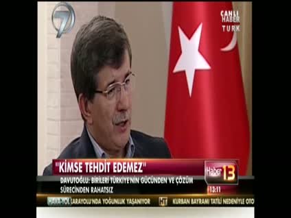 ''Kimse tehdit edemez''