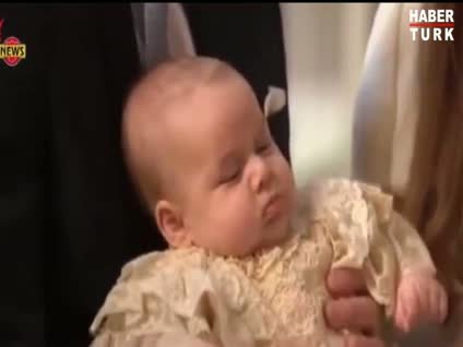 Küçük prens vaftiz edildi