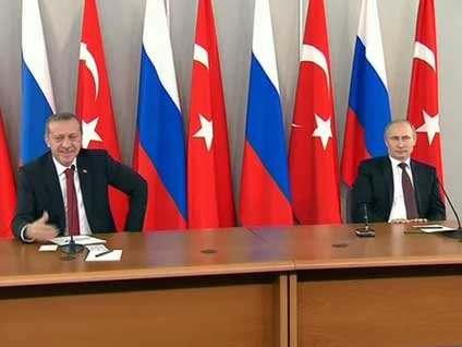 Putin'in espirisi Başbakan Erdoğan dahil herkesi güldürdü