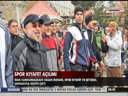 Beyzbol şapkalı Ruhani!