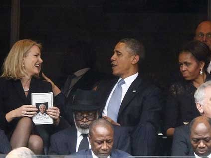 Michelle Obama'yı çıldırtan sarışın...