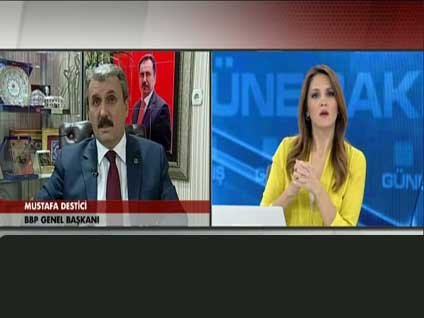 Mustafa Destici Habertürk'e teşekkür etti