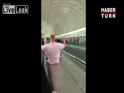 Yürüyen merdiveni tercih etmeyince!