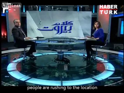 Canlı yayında bomba paniği