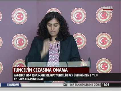 Sabahat Tuncel’in hapis cezasına onama