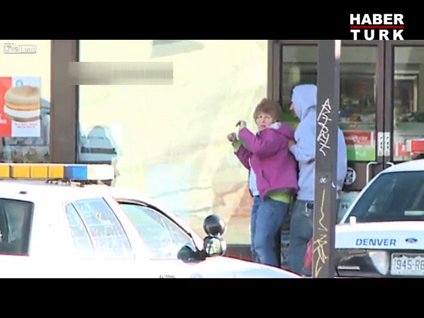 Polis suçluyu rehinenin yanında vurdu!