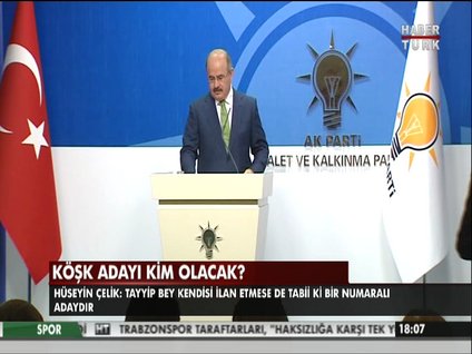 AK Parti'nin köşk adayını açıkladı
