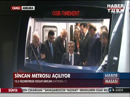 Kızılay - Sincan metrosu açıldı